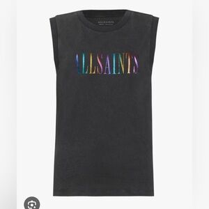 ALLSAINTS - Immy Tank in Black /Pride